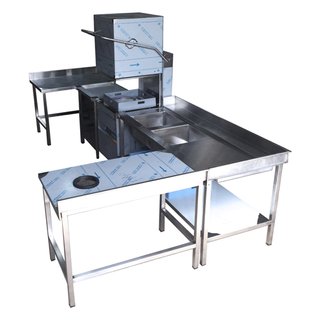 Customized Stainless Steel Dishwashing Unit
