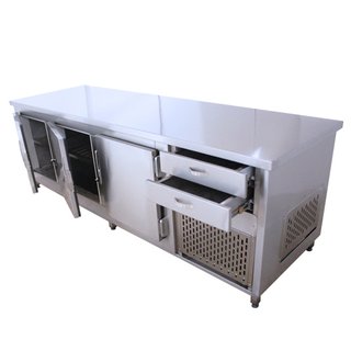 Customized Stainless Steel 3 Doors Table Top with Drawer