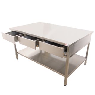 Customized Stainless Steel Working Table Drawers 