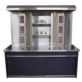 Customized Stainless Steel Shawarma Unit with Cupboard